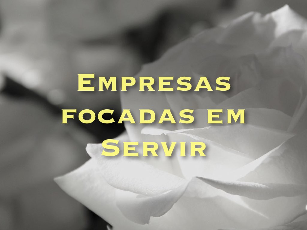 Empresas focadas em servir